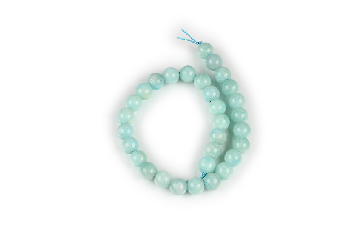 Mărgele scurt amazonite grad A sfere 6 mm (sirag)