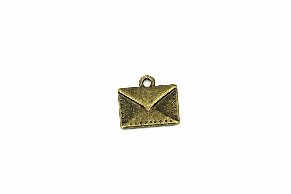 Charm bronz plic 14x15mm