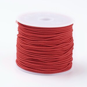 Elastic rosu grosime 0,8mm, rola de aprox. 22m