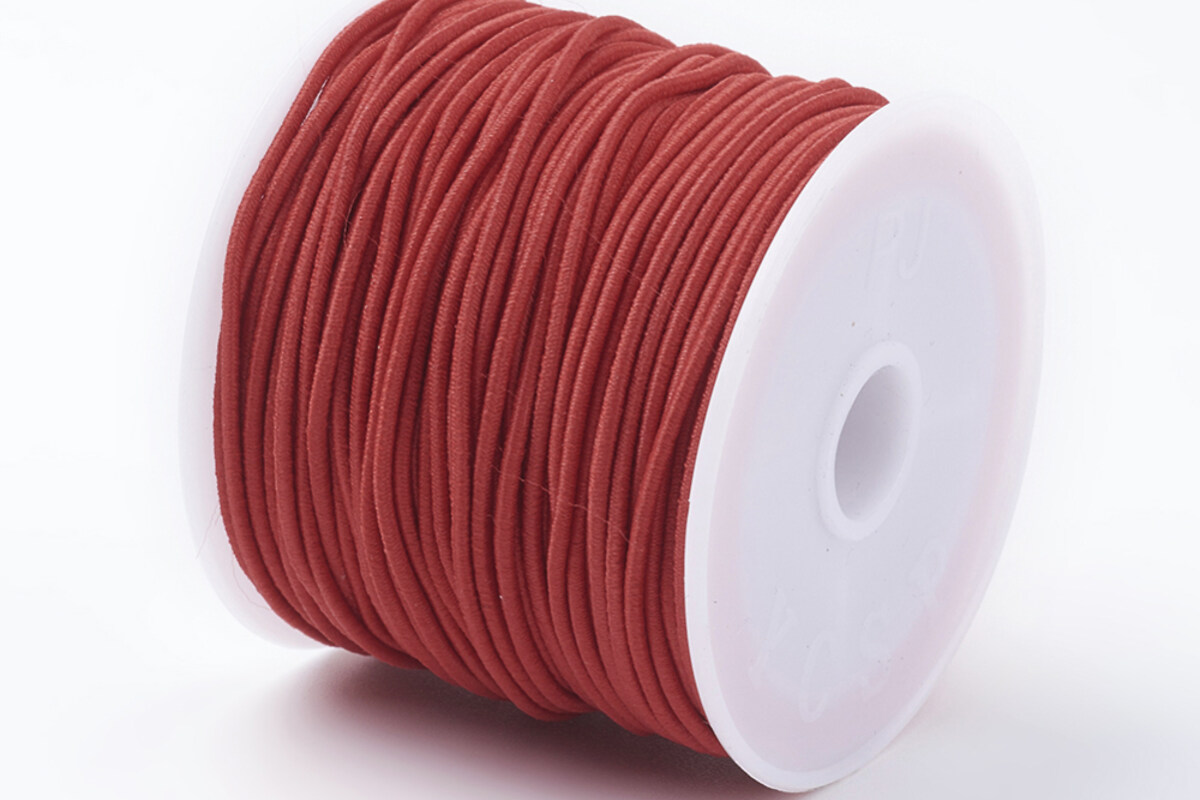 Elastic rosu grosime 0,8mm, rola de aprox. 22m