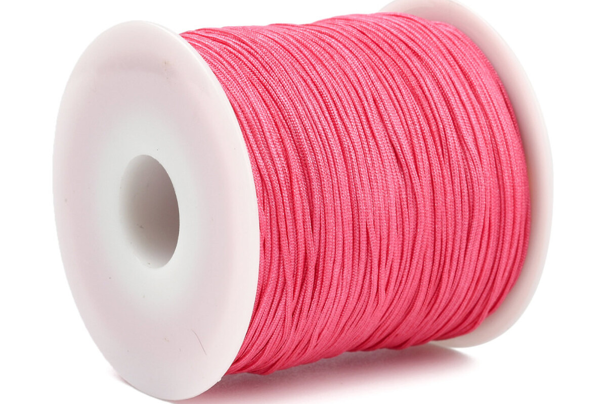 Snur nylon Shamballa grosime 0,8mm, rola de 90m - roz inchis
