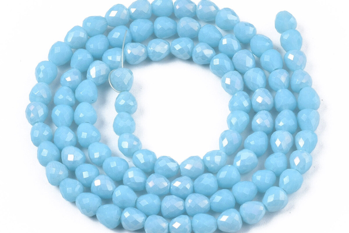 Margele cristal placate AB lacrima 4,5x4,5mm (sirag) - bleu