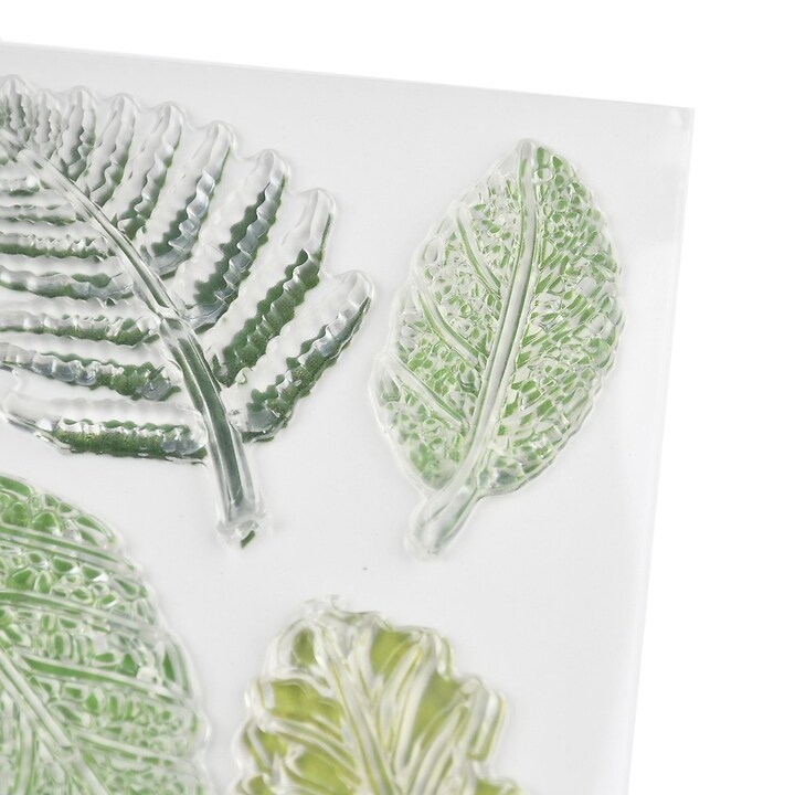 Set stampile acrilice transparente frunze 180x140mm 