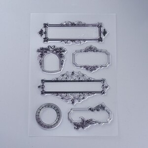 Set stampile acrilice transparente chenare 160x110mm