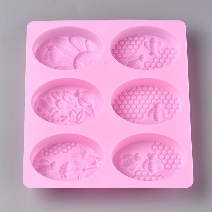 Matrita mare din silicon pentru sapun albine 197x215x28mm