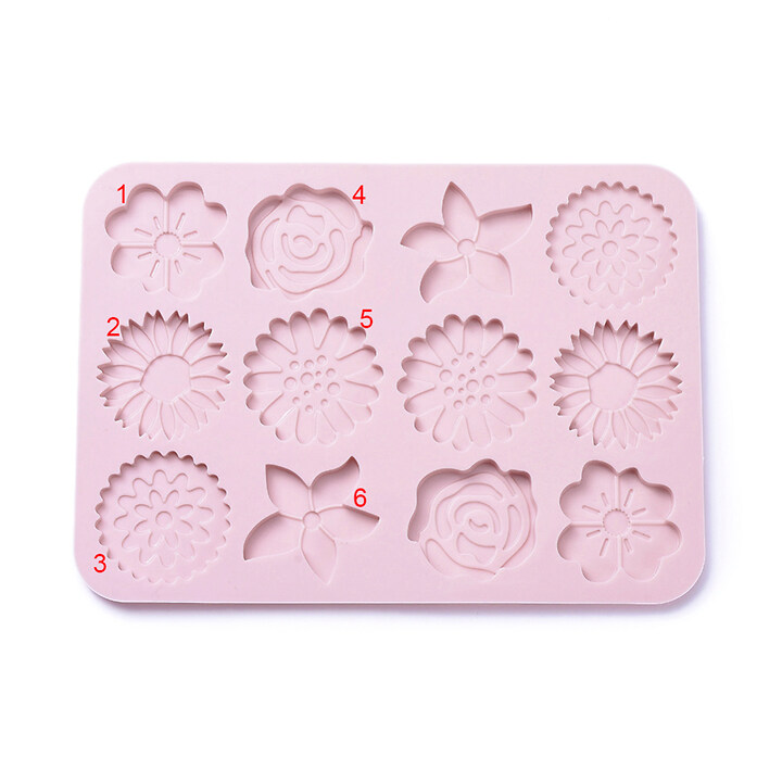 Matrita din silicon alimentar flori 230x166x7,5mm