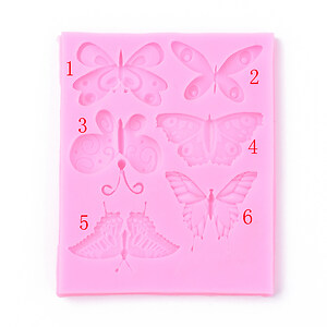 Matrita din silicon alimentar fluturi 110x90x8mm