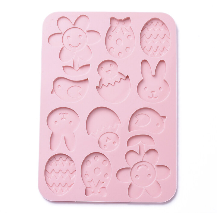 Matrita din silicon alimentar oua si iepurasi Paste 234x166x7,5mm