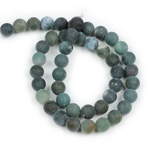 Sirag Moss Agate frosted (mat) sfere 8mm