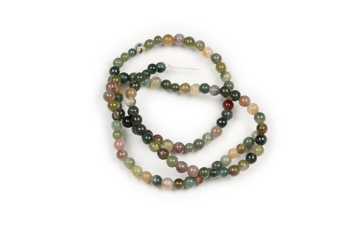 Margele agate indiene sfere 4mm (sirag)