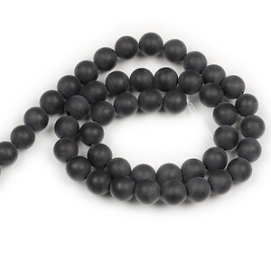 Sirag agate negre mate (frosted) sfere 8mm