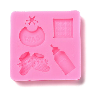 Matrita din silicon pentru fondant tort tematica bebelus 71x70x10mm