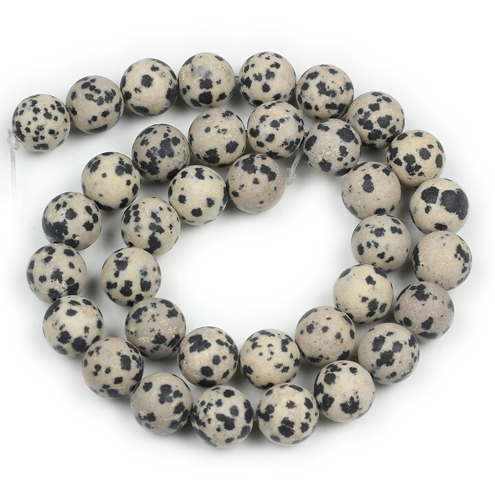 Sirag jasp dalmatian frosted (mat) sfere 10mm