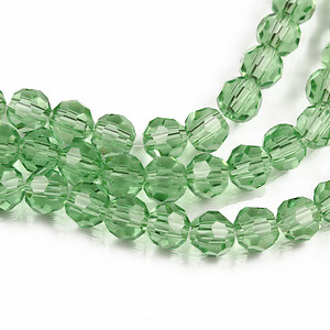 Margele cristal rotund 6mm (sirag) - verde