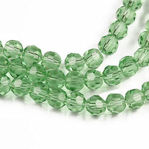 Sirag cristale rotunde 6mm - verde