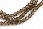 Margele cristal rotund 6mm (sirag) - maro gri