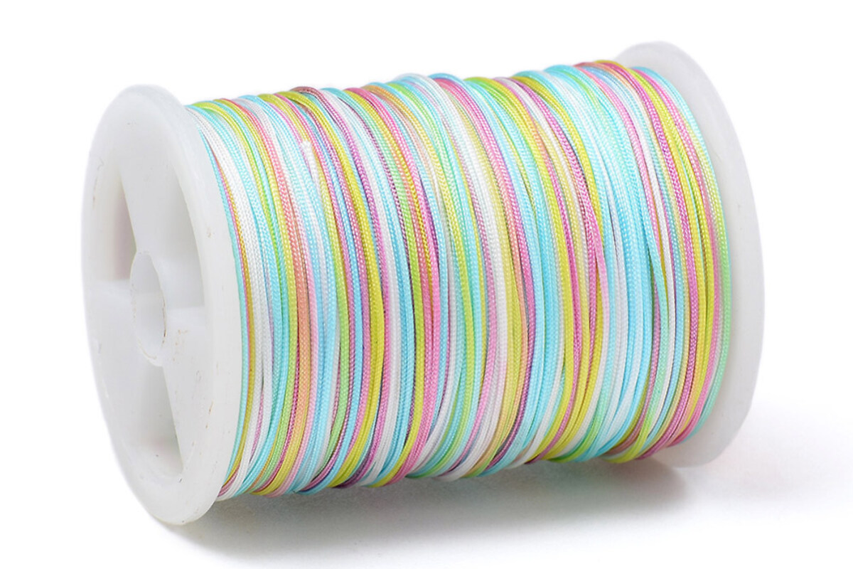 Rola snur nylon grosime 0,4mm, 15m - multicolor pastel