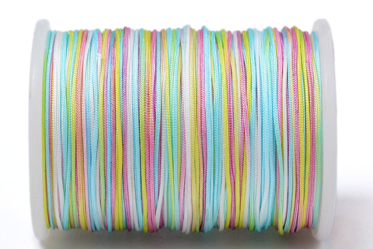 Rola snur nylon grosime 0,4mm, 15m - multicolor pastel