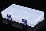 Cutie plastic pentru margele cu compartimente reglabile 19,3x10,5x2,9cm