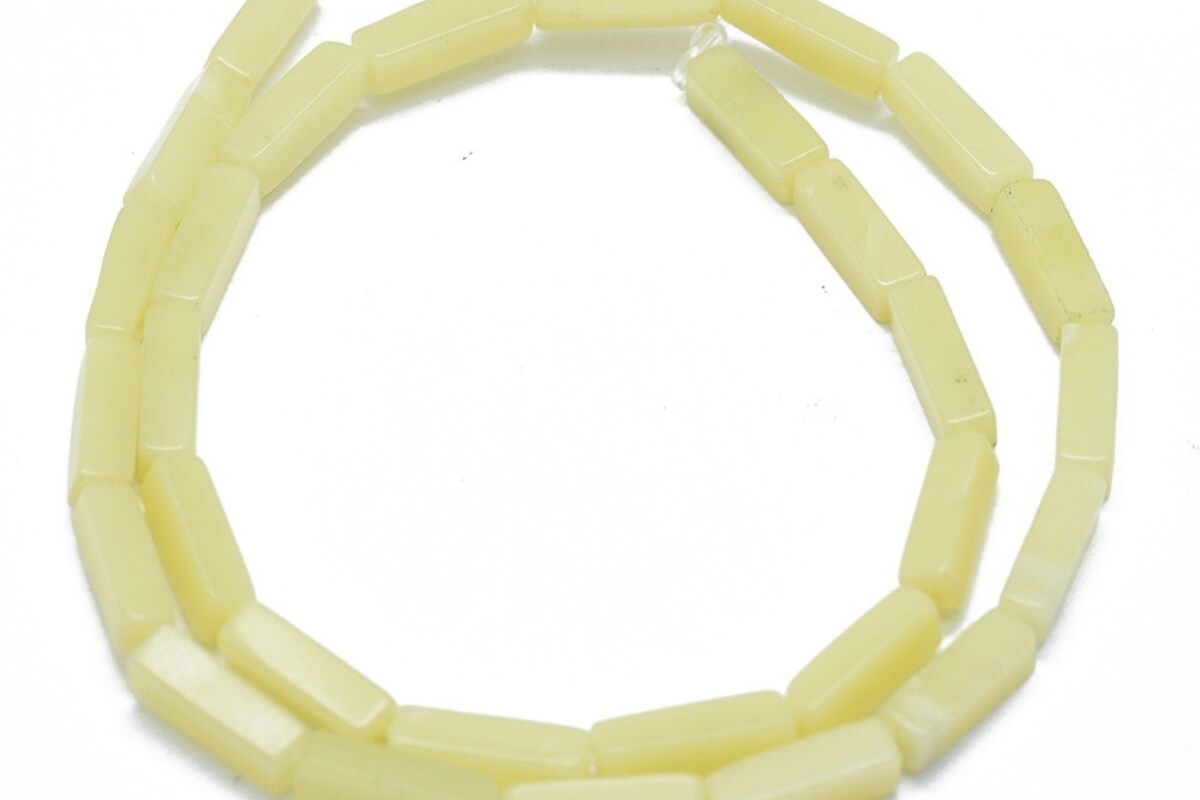 Margele Jad lemon dreptunghi 12-13x3-5mm (sirag)