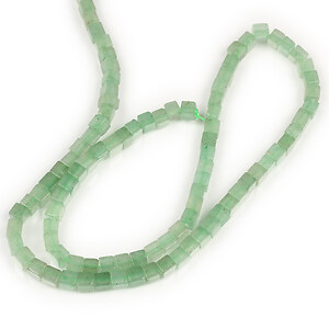 Margele aventurin verde cub 4x4x4mm (sirag)