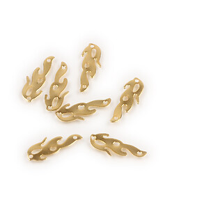 Link otel inoxidabil 201 auriu flacara 12x4mm